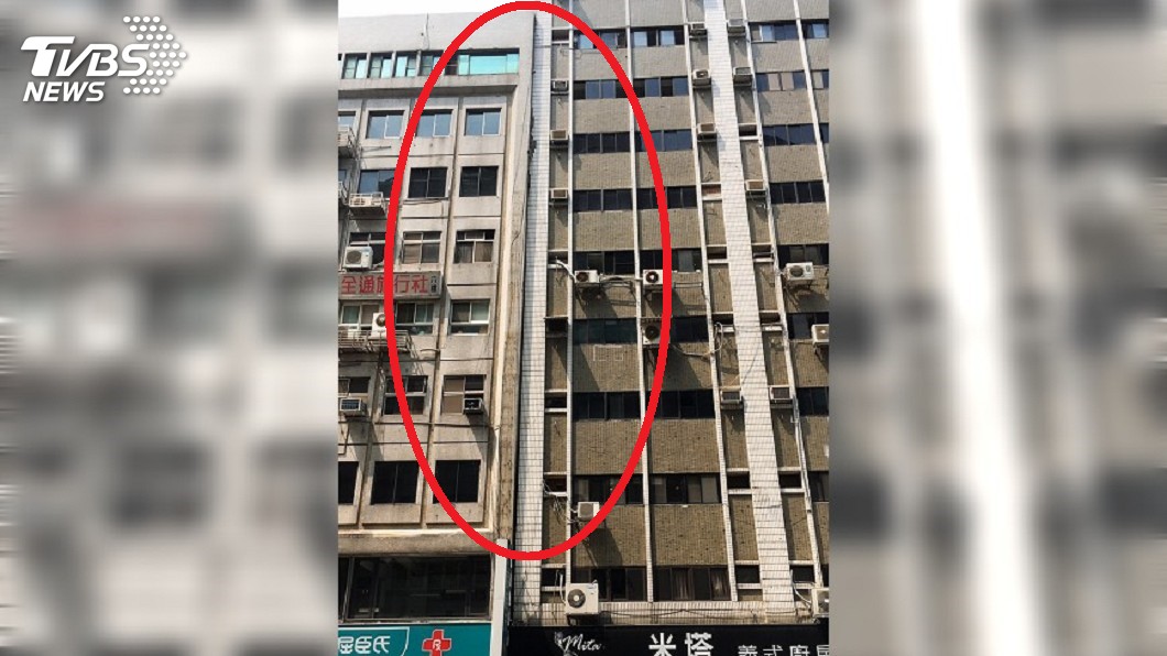 花蓮6.1地震!台北長安東路大樓傾斜 住戶已撤離