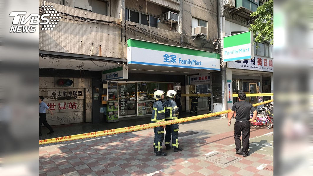 信義區大樓驚傳歪斜 消防隊到場拉起封鎖線
