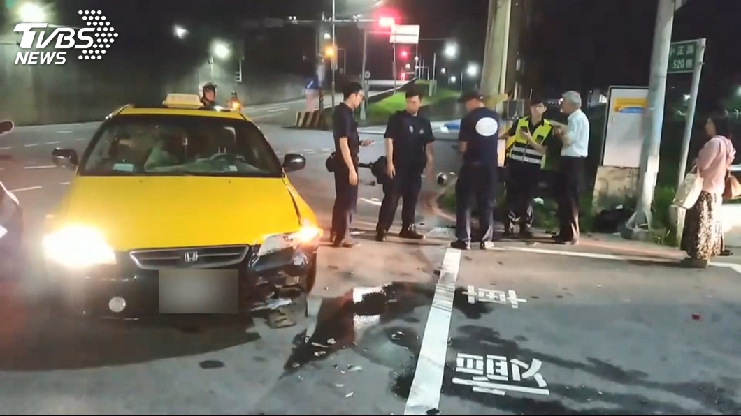 疑為搶快！小黃撞直行機車　文大生喪命
