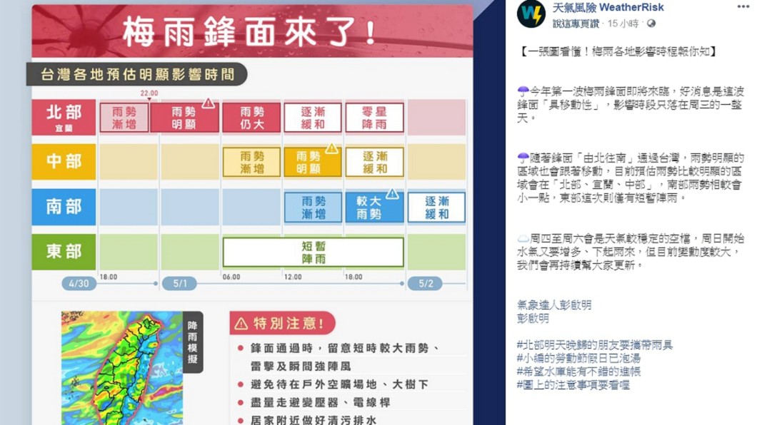 圖/翻攝自天氣風險公司