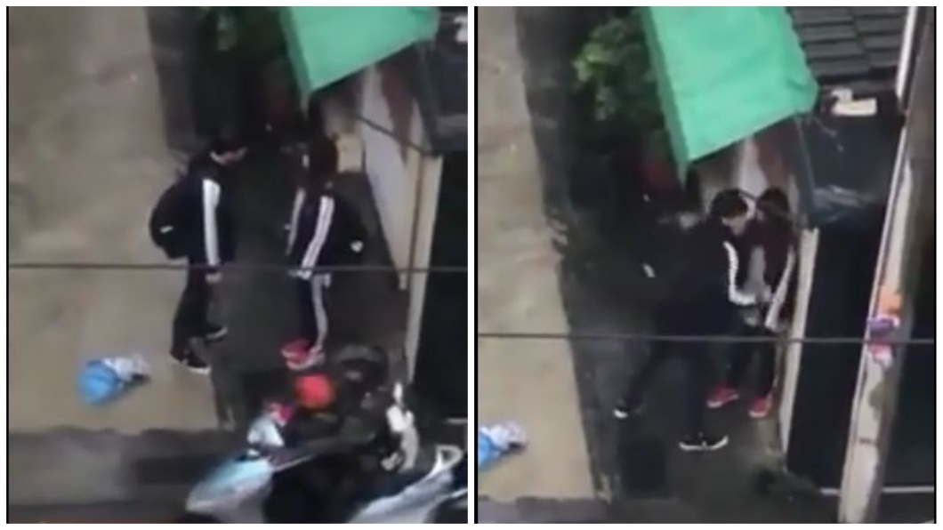 高商小情侶疑談判分手破裂 男生當街推胸賞耳光暴打女生