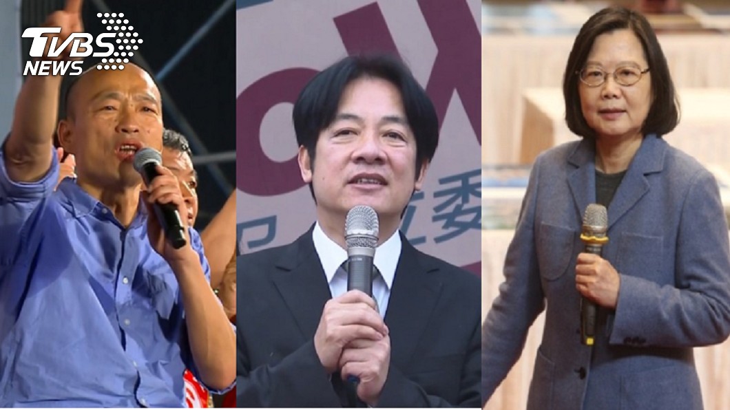 TVBS最新民調/柯不選藍綠對決 韓仍大贏蔡賴