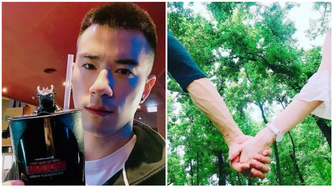 JR今天在IG上公開兩人的牽手照,除了公布結婚喜訊之外,也分享自己即將當爸爸。圖/翻攝自Instagram