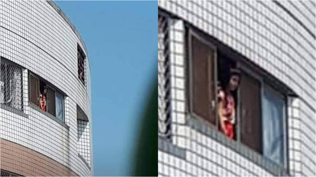 窗外驚見「紅衣小女孩」詭直盯! 她嚇傻…結局神展開