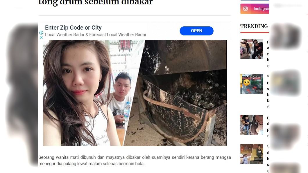 悚!狠男殺妻丟烤爐焚屍 帶女兒「這舉動」露餡被逮