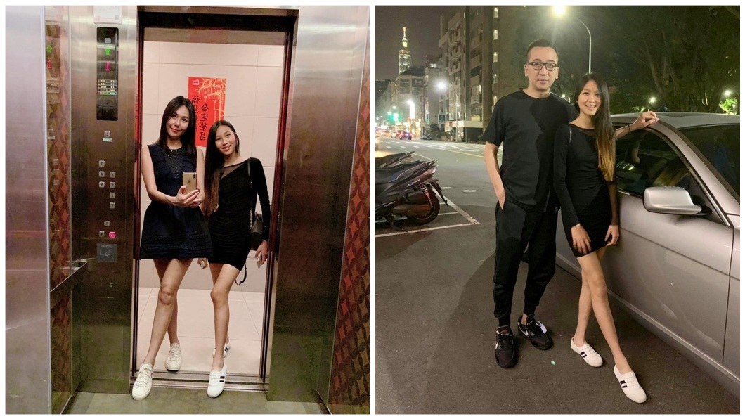 王世均日前分享自己12歲愛女的照片,她一雙修長白皙的美腿,完全不輸名模母親洪曉蕾。(合成圖/翻攝自王世均臉書)
