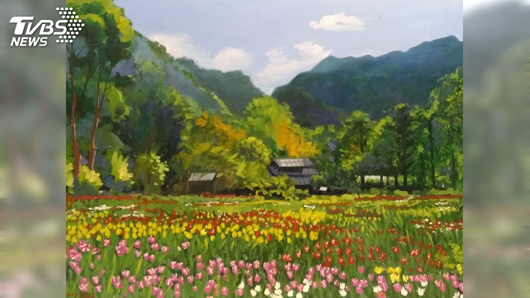 白內障澆不熄熱情! 78歲阿嬤油畫展圓夢