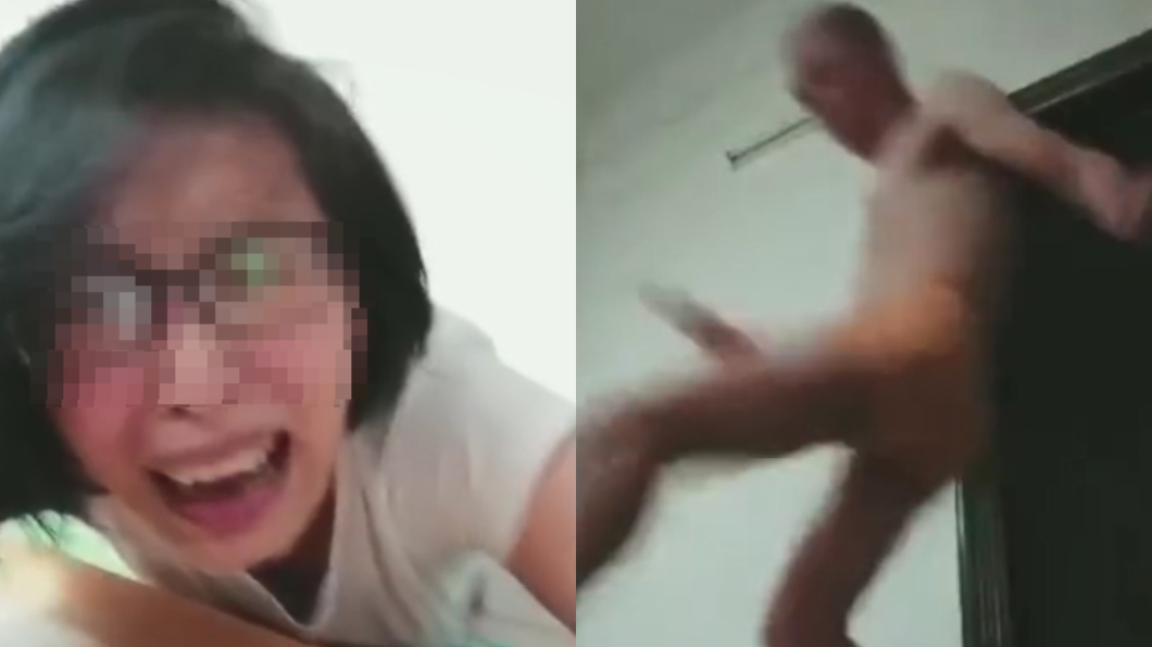 影片曝!內褲夫狠踹猛揍 她「肉身護兒」哭喊救命