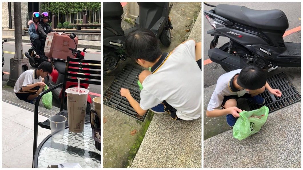 超懂事!國中弟自發性蹲路邊「撿菸蒂」 網:無名小英雄