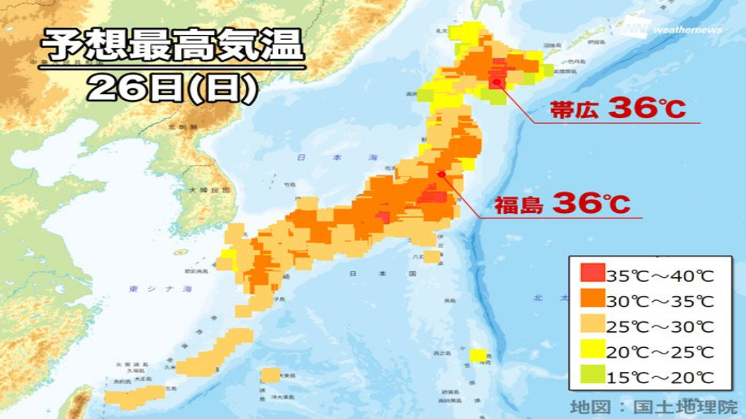 5月竟飆7月高溫　日本熱出30度「真夏日」
