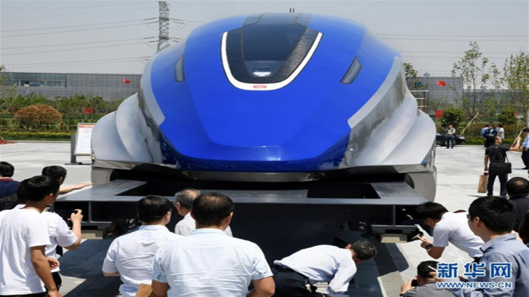 大陸高速磁浮列車亮相 最快時速600公里