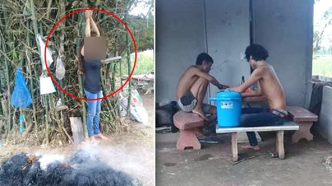 綑綁女友「稻草煙燻」4小時 惡男一旁飲酒作樂