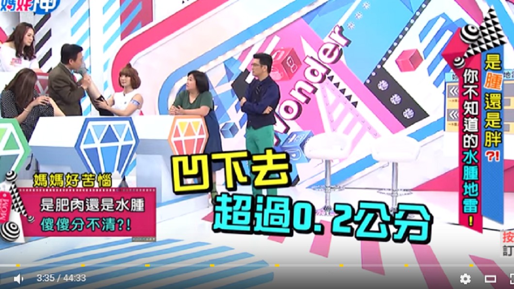 醫生傳授水腫自測方法。圖/翻攝自YouTube