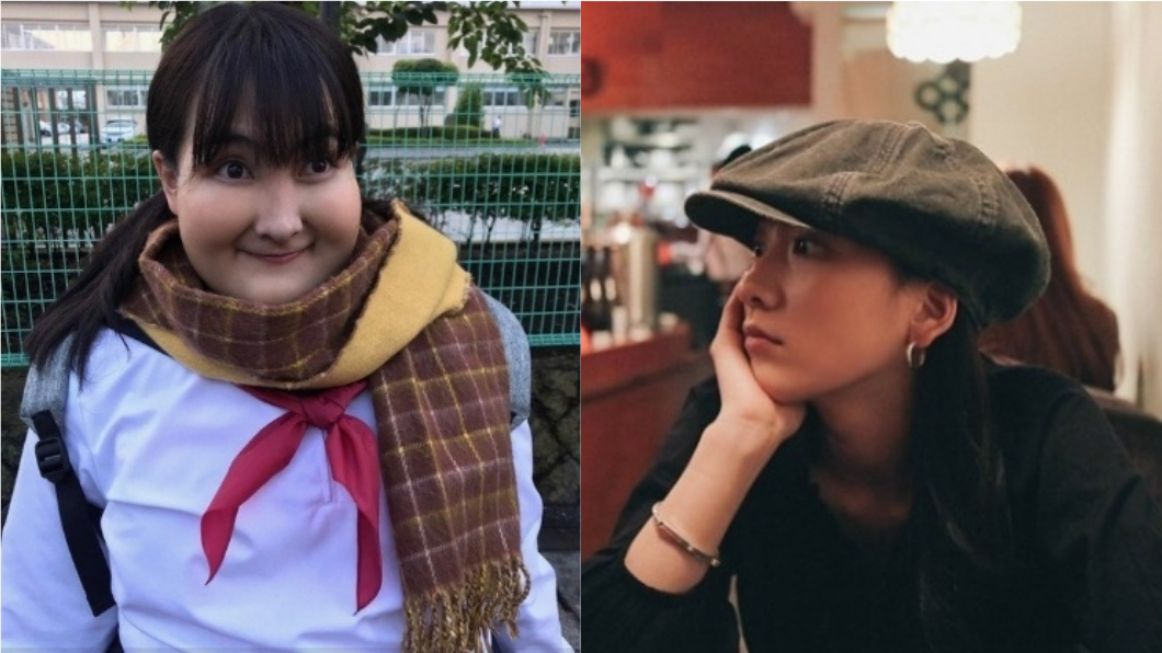 經過特殊變裝後，知英也笑說都快認不出自己了。圖／翻攝自Twitter、知英Instagram