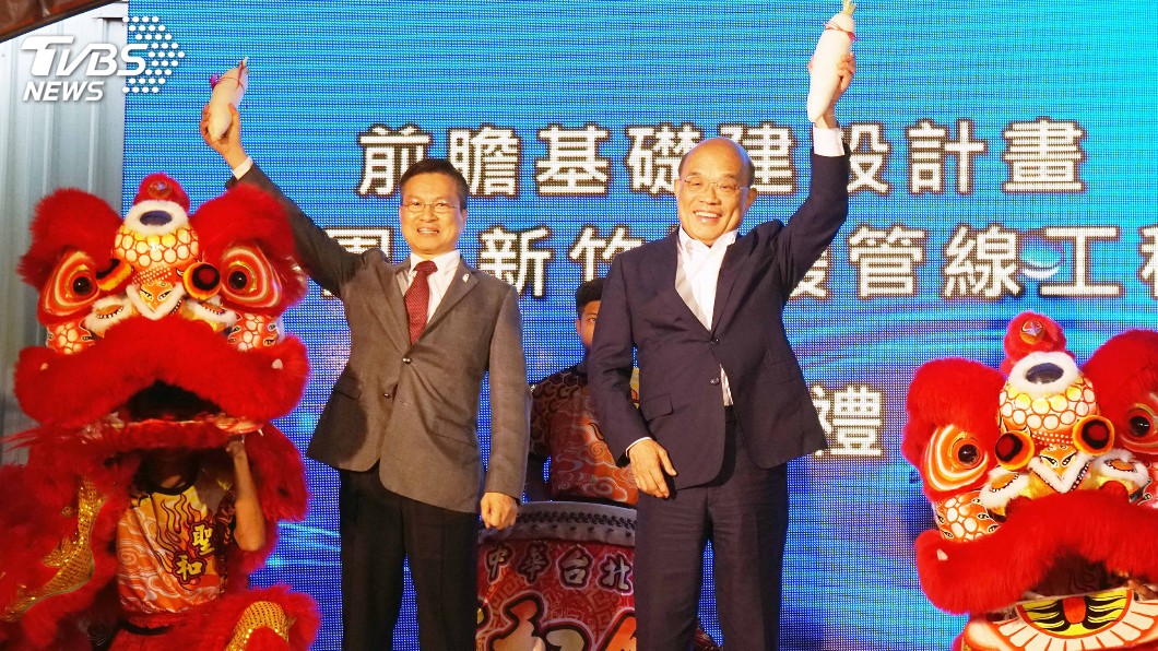舞獅團紅布寫「中華台北」　蘇貞昌變臉：以後不要請這種