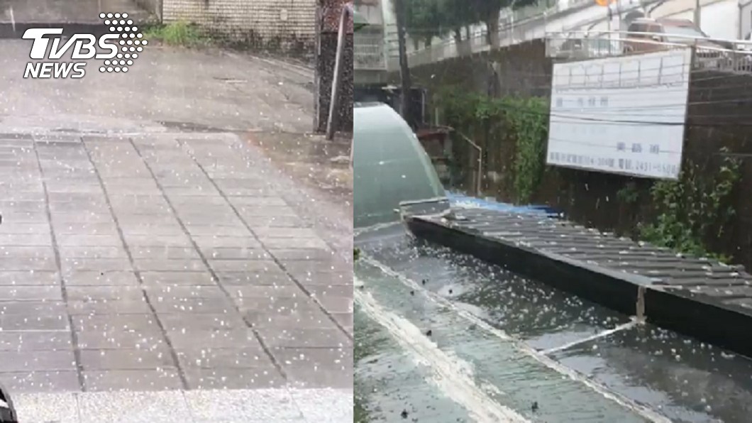 對流劇烈!基隆罕見下冰雹 網驚:民間有冤情