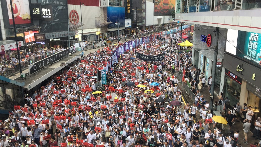 百萬港人上街反「送中」　圖／作者提供
