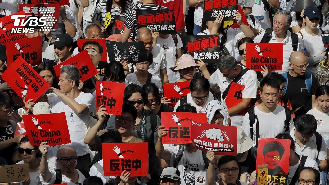 103萬人「反送中」 陸:反外部勢力干涉立法