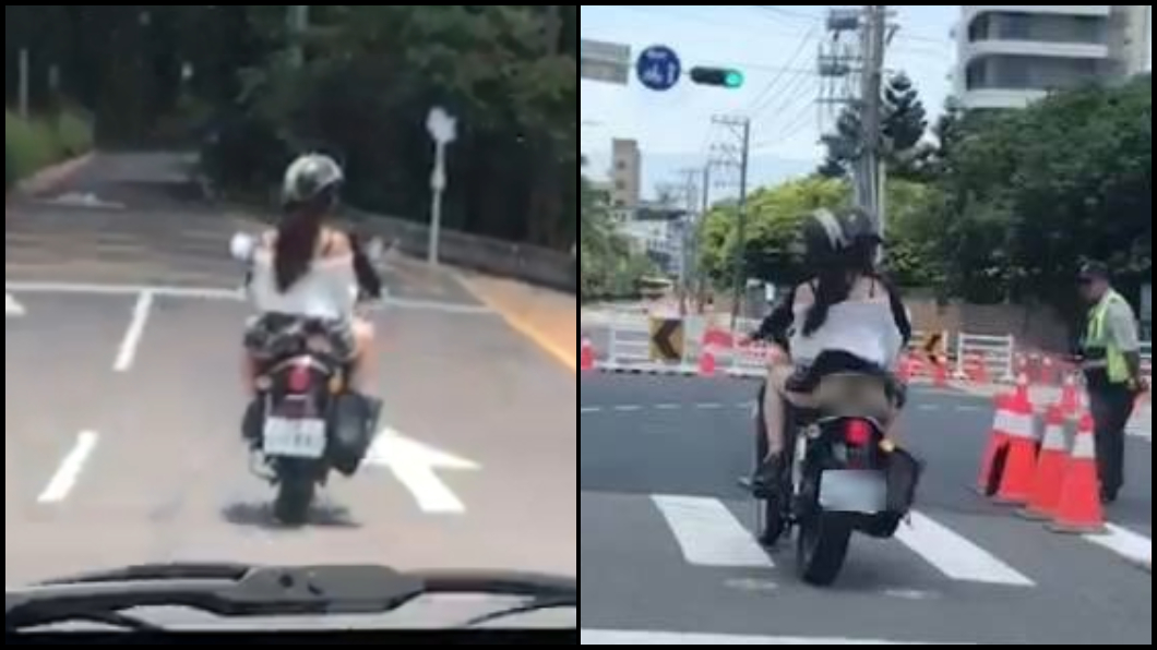正妹短裙飛起「黑丁美臀」秒曝光 老司機:被迫回不了家
