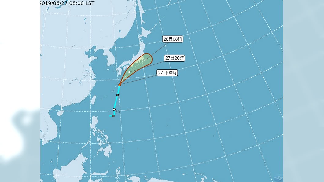 日本南方熱帶低氣壓　可能增強為颱風