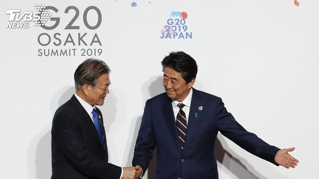 日韓關係惡化 安倍、文在寅G20僅握手不會談