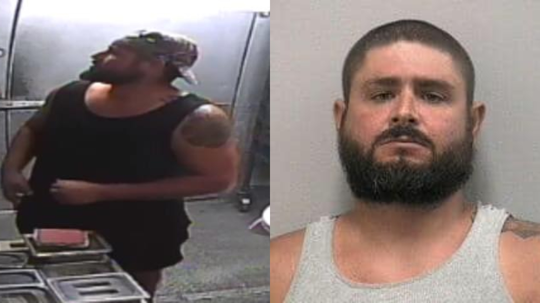 班森離開後更前往下一家餐廳行竊,最後被逮捕。圖/FB @Martin County Sheriff's Office