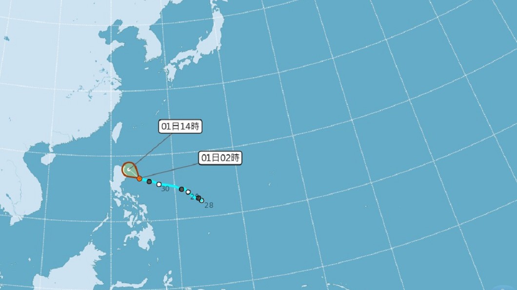 熱帶性低氣壓將進入巴士海峽 專家:成颱機率降低