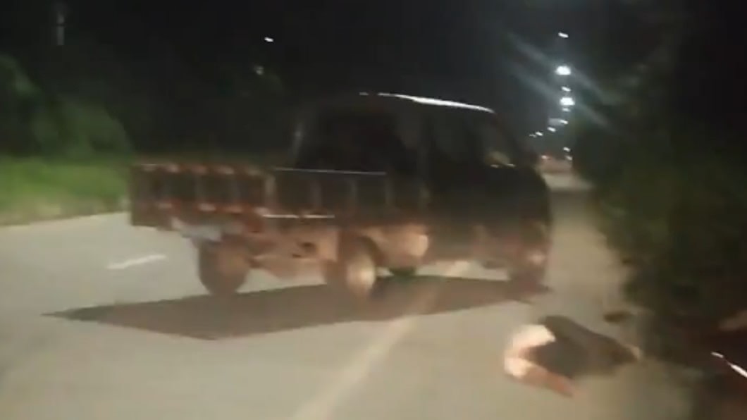 斷片男被損友丟包!暗夜躺路中央當「屍體」險喪命