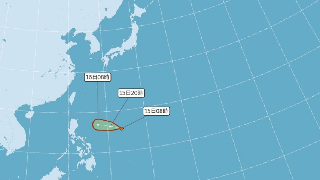 輕颱丹娜絲恐今晚至明天形成　不排除發布颱風警報