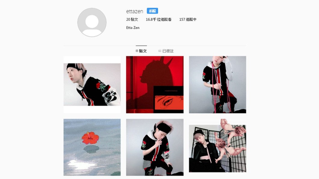 吳卓林只留下關於自己的照片。圖／翻攝自吳卓林IG