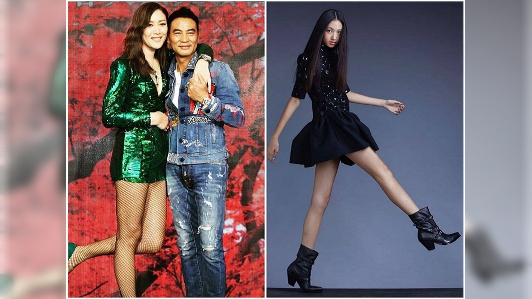 基因很重要，任達華和琦琦的女兒身材比例可以這麼完美，也是很合理的。合成圖／翻攝qiqi_qiqi12IG