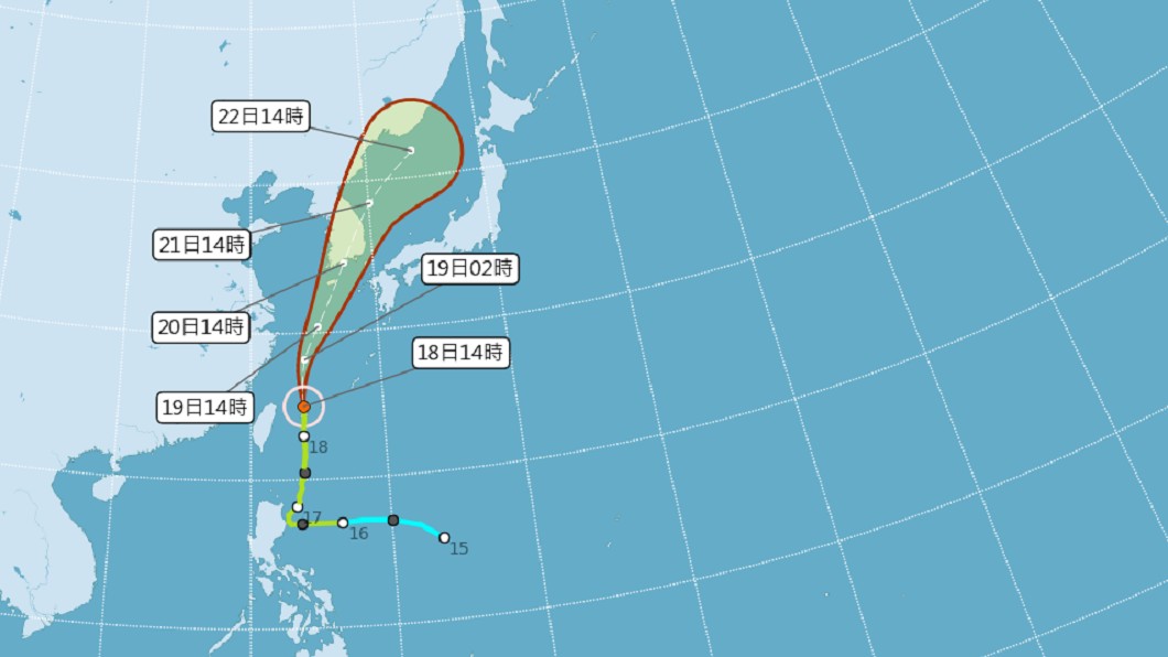 颱風丹娜絲加速移動 最快晚上8時30分解除海警