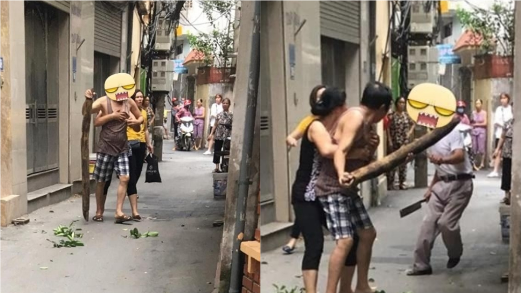 兒考輸鄰居1分被笑 2父氣不過互持刀棍決鬥