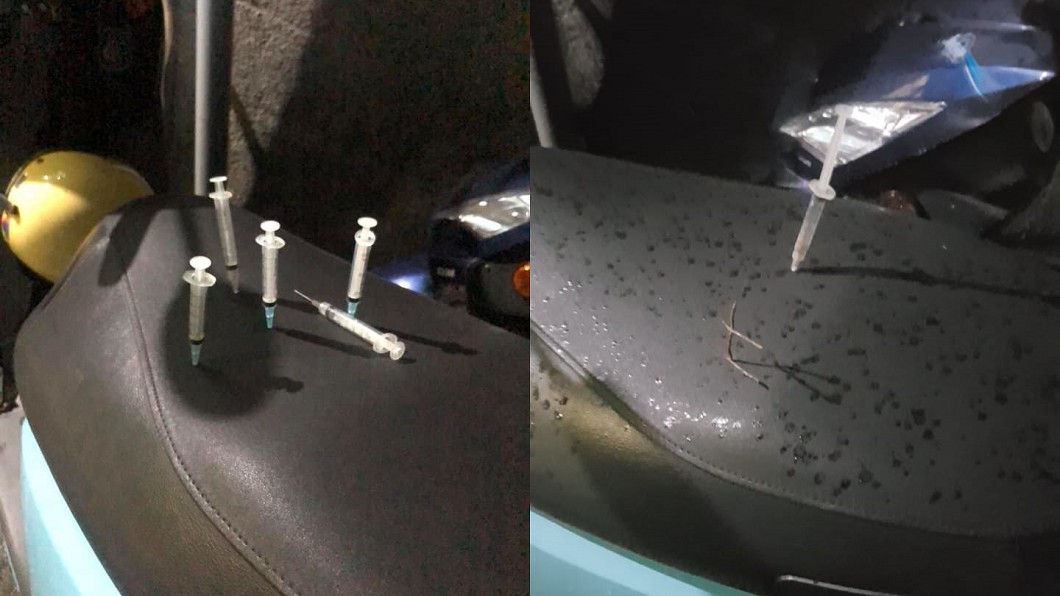 機車坐墊凌晨被「插滿針頭」 網嚇壞:不是第一次…