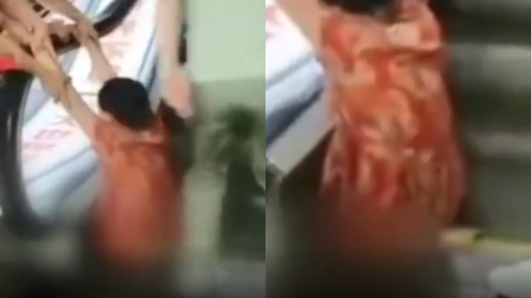痛到快昏厥! 老婦捲手扶梯隙縫慘遭斷腿