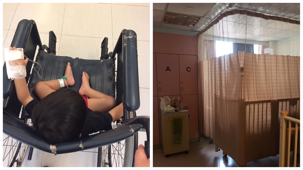扯!幼兒在病房打點滴 隔壁床家屬在病房內抽菸