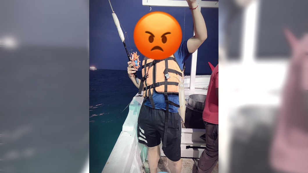 原PO附上男友釣小管的照片。圖/翻攝爆怨公社臉書