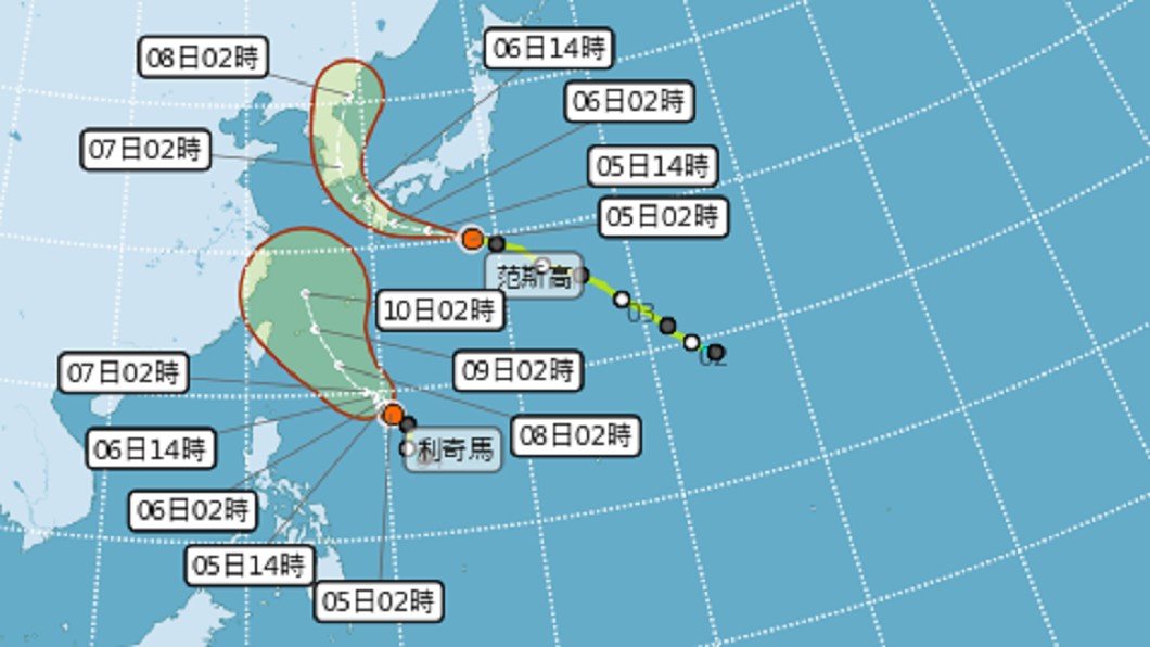 9號颱風「利奇馬」逐漸增強 對台威脅倍增