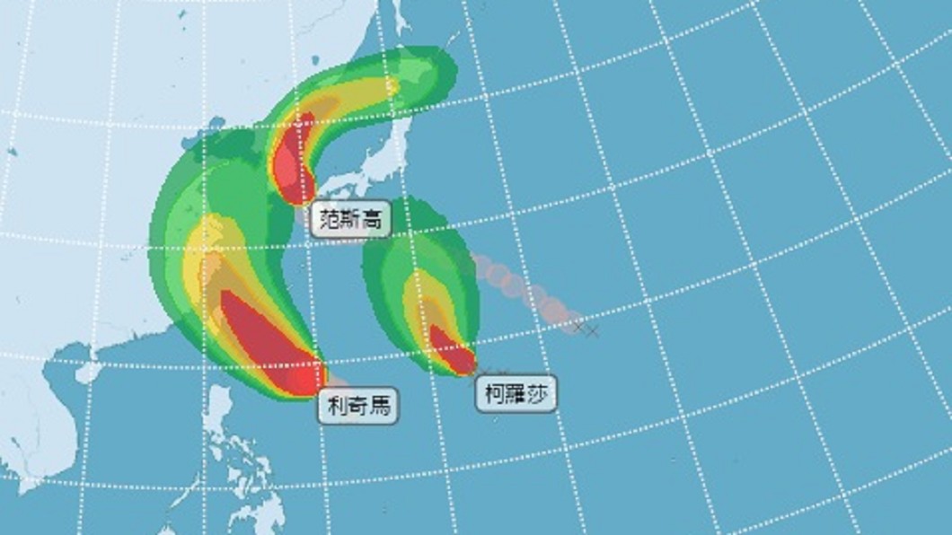 三颱共舞!輕颱柯羅莎生成 往日本移動對台無威脅
