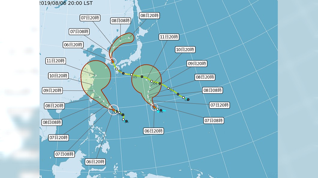 週四放颱風假?看一張圖 氣象專家這樣說