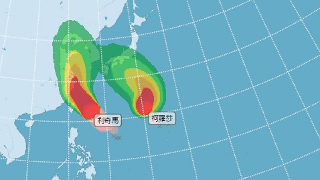 利奇馬增強為強颱 基隆雙北宜花陸上警戒