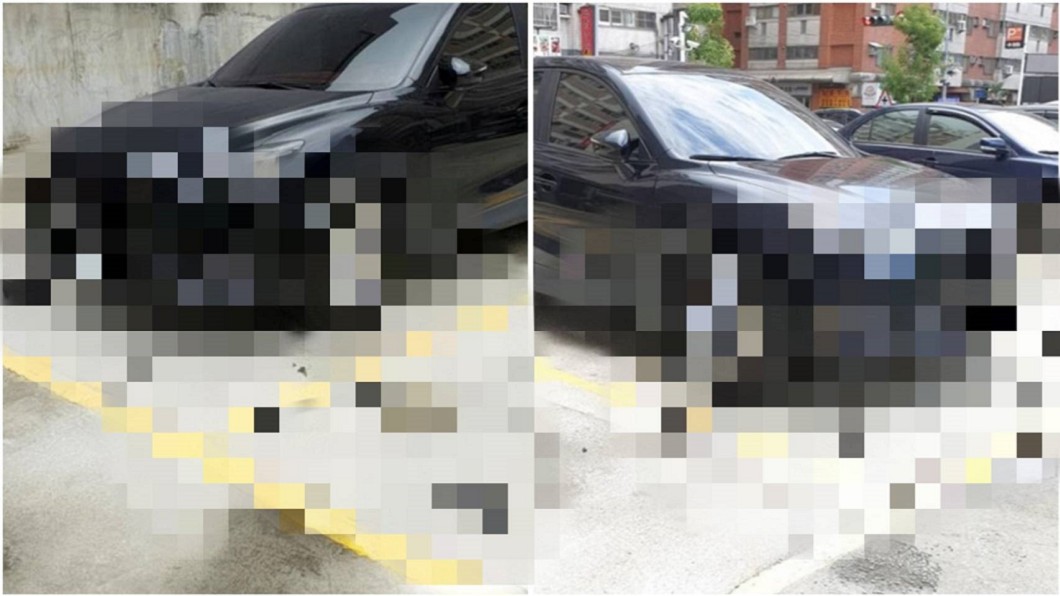 百萬轎車慘招「狗拆車」。合成圖/翻攝爆廢公社臉書