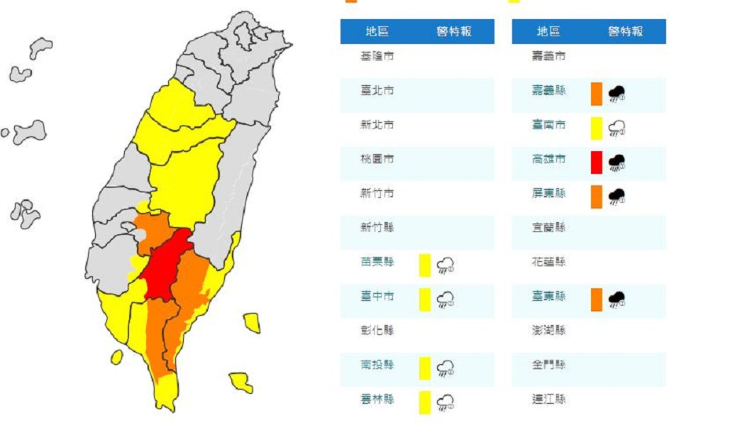 悶熱高溫續飆37度　苗栗以南9縣市豪大雨