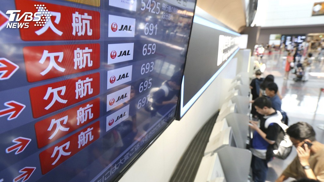柯羅莎颱風撲日 日航、全日空取消數十航班