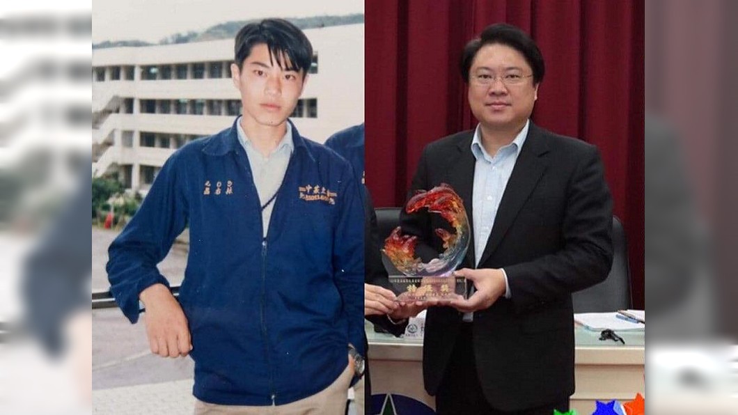 基隆市長年輕帥照曝光，引起網友熱議。圖／翻攝貓與邪佞的手指臉書