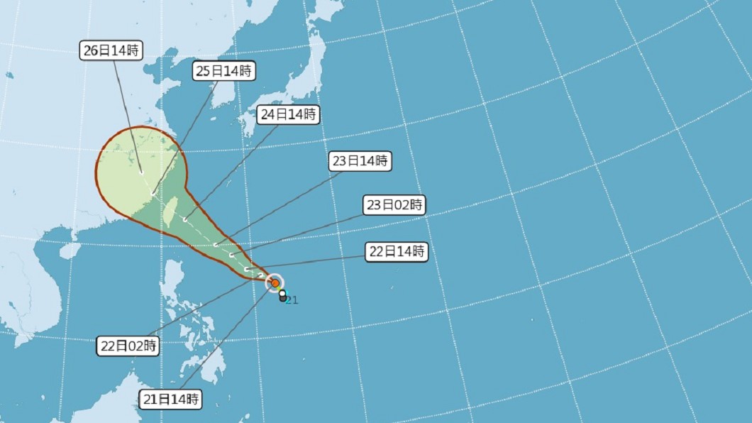 颱風「白鹿」形成　全台17縣市午後豪大雨特報