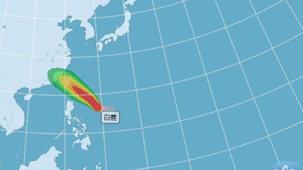 白鹿快閃台灣？　一張圖曝「未來4天降雨熱區」