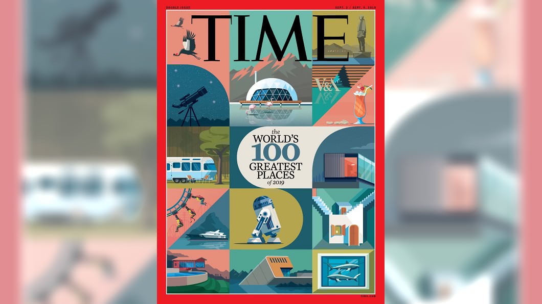 時代雜誌以品質、原創性、創造力、永續發展性及影響力，選出「2019年世界最佳景點」。圖／翻攝自時代雜誌網站