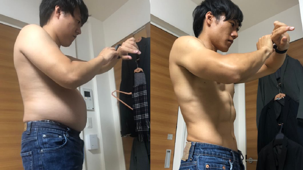 每天「4分鐘極限燃脂」 他5個月大肚腩甩成六塊肌