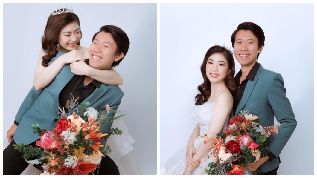 2人是大學同學，婚紗照也已經拍好了。(圖／翻攝自臉書)